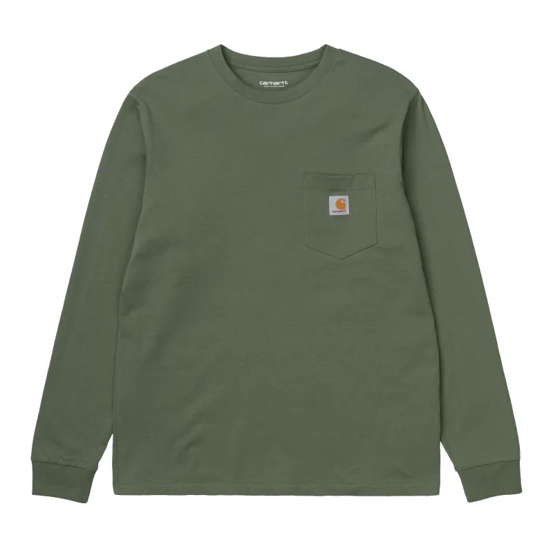 L/S Pocket T-Shirt - Dollar Green sold by Stomping Ground