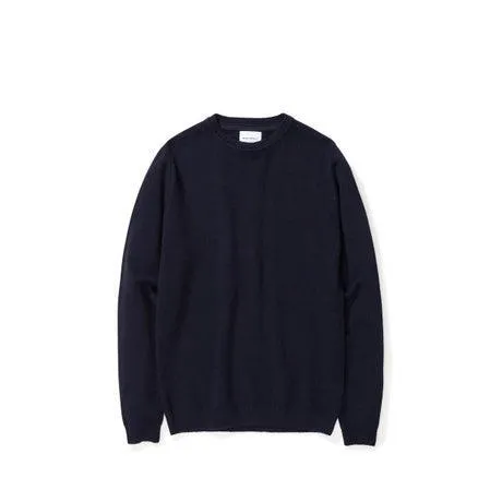 Sigfred Lambswool - Dark Navy sold by Stomping Ground