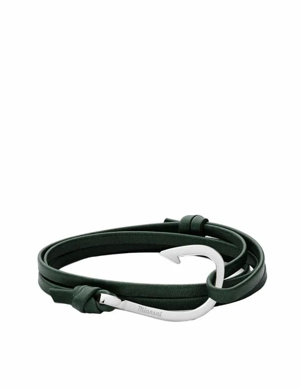 Hook on Leather Bracelet sold by Stomping Ground