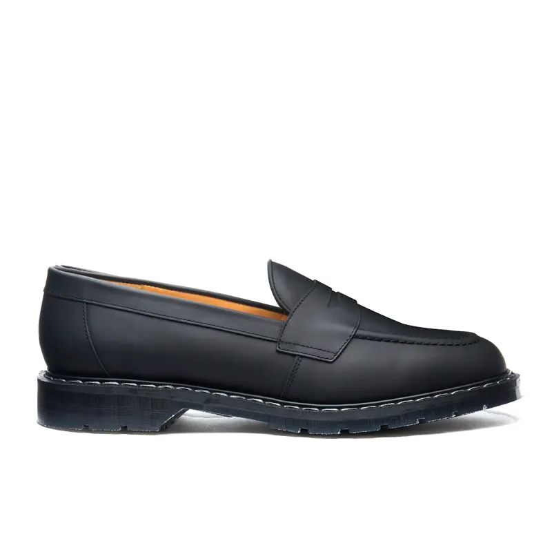 Penny Loafer - Black Greasy sold by Stomping Ground