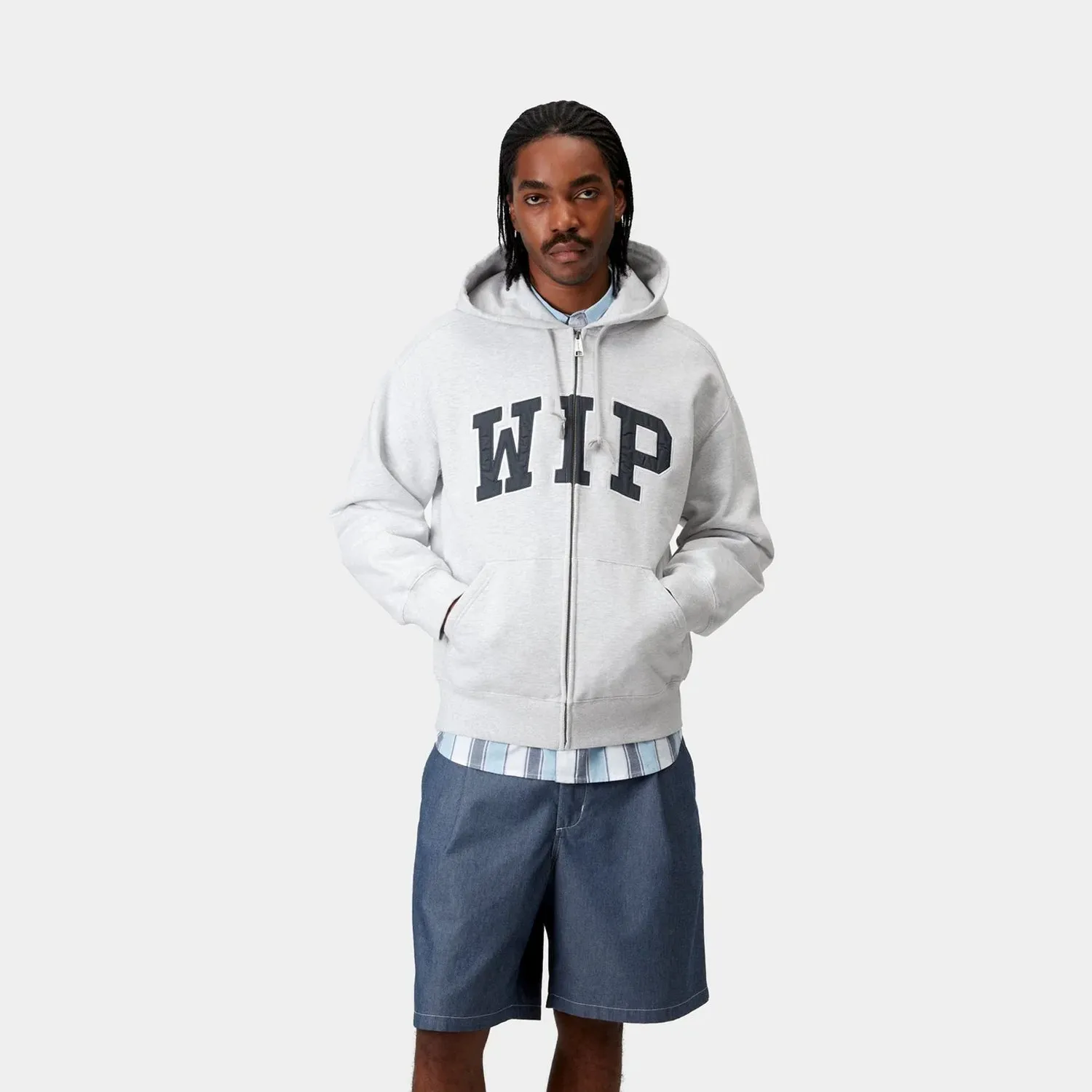 Hooded WIP Sweat Jacket sold by Stomping Ground product image thumbnail 3