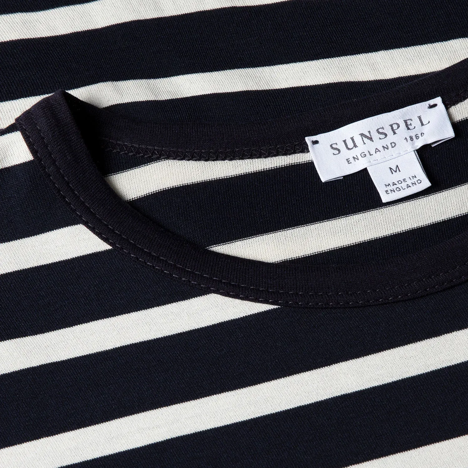S/S Classic T-Shirt - Navy Breton Stripe sold by Stomping Ground product image thumbnail 2