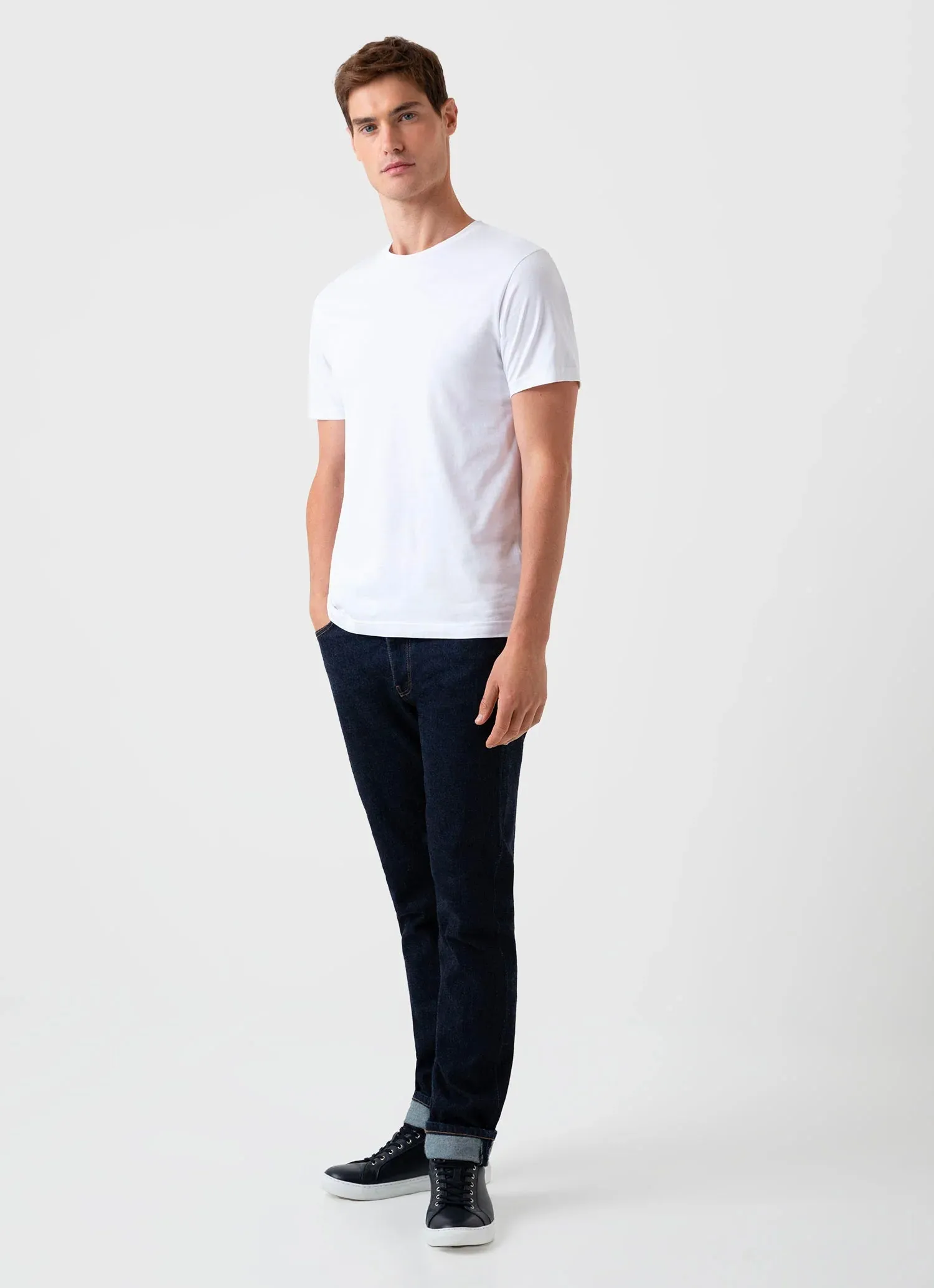 S/S Riviera Midweight T-shirt - White sold by Stomping Ground product image thumbnail 3