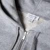 Loopback Zip-Up Hoodie - Grey Melange sold by Stomping Ground