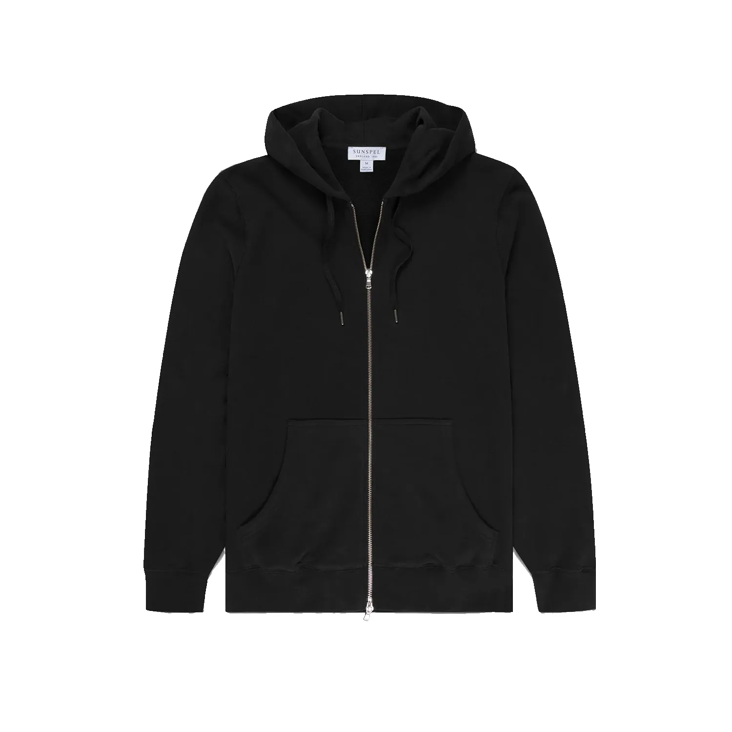 Loopback Zip-Up Hoodie - Black sold by Stomping Ground