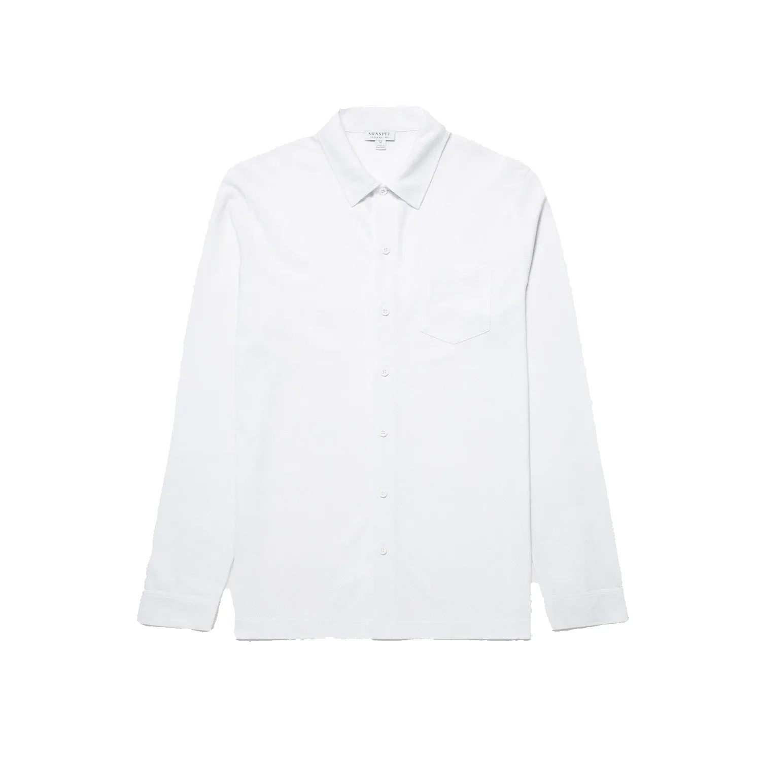 Long Sleeve Riviera Shirt - White sold by Stomping Ground
