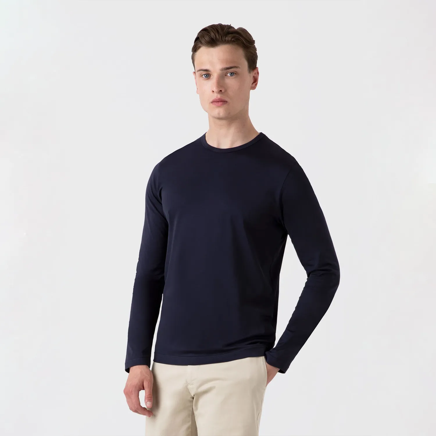 Long Sleeve Classic T-Shirt - Navy sold by Stomping Ground product image thumbnail 2