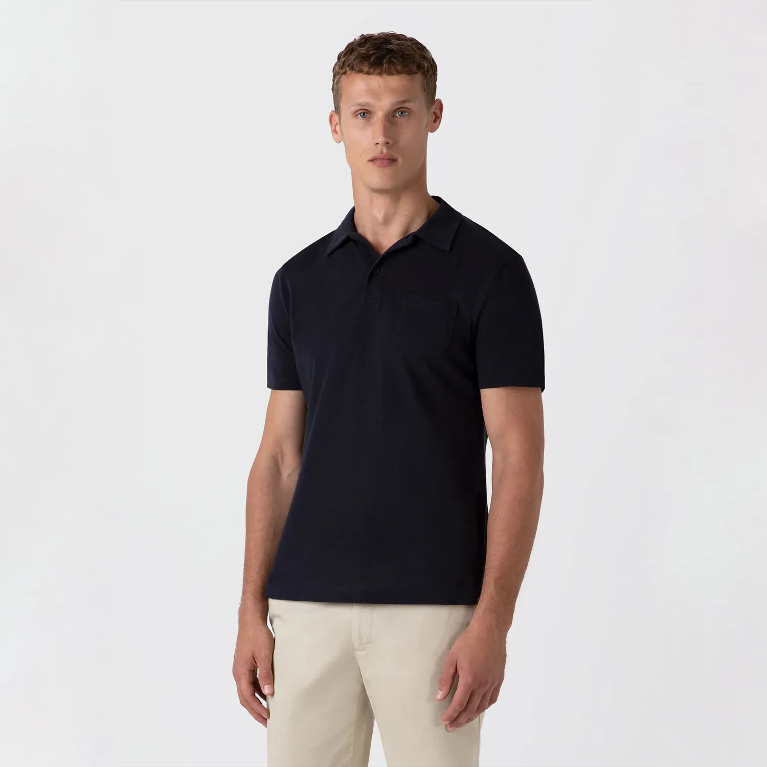 S/S Riviera Polo Shirt - Navy sold by Stomping Ground product image thumbnail 3