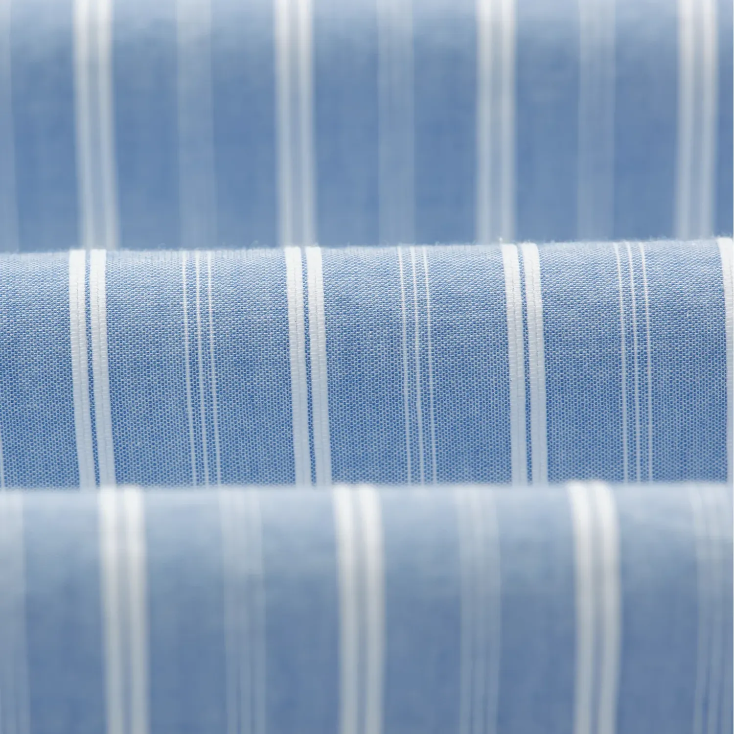 Long Sleeve Rove Shirt - Blue Striped Cotton Poplin sold by Stomping Ground product image thumbnail 2