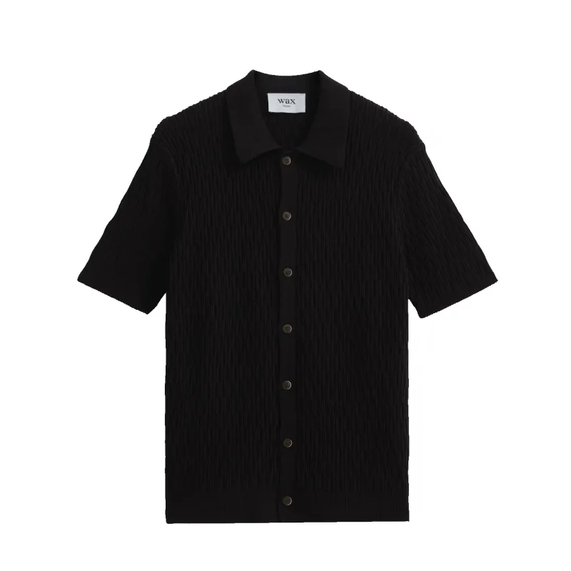 S/S Tellaro Shirt - Navy Honeycomb sold by Stomping Ground