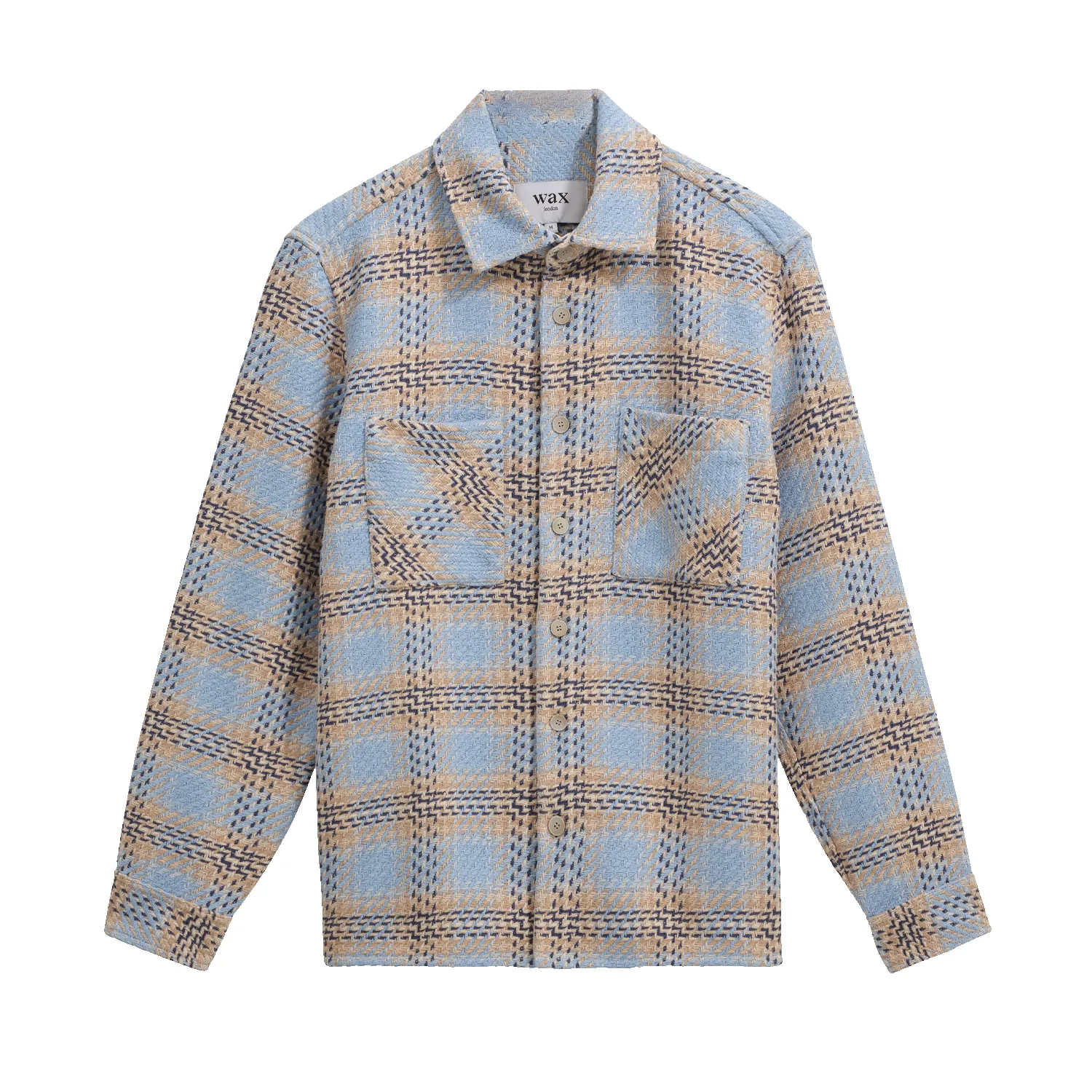 Whiting Overshirt - Pale Blue Earl Check sold by Stomping Ground