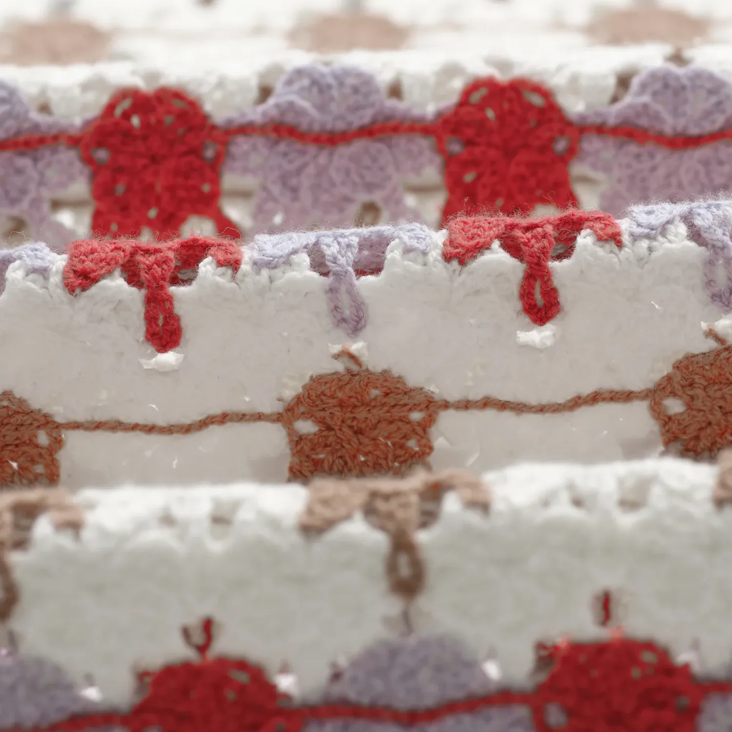 S/S Porto Shirt - Ecru & Multicolor Splash Crochet sold by Stomping Ground product image thumbnail 2