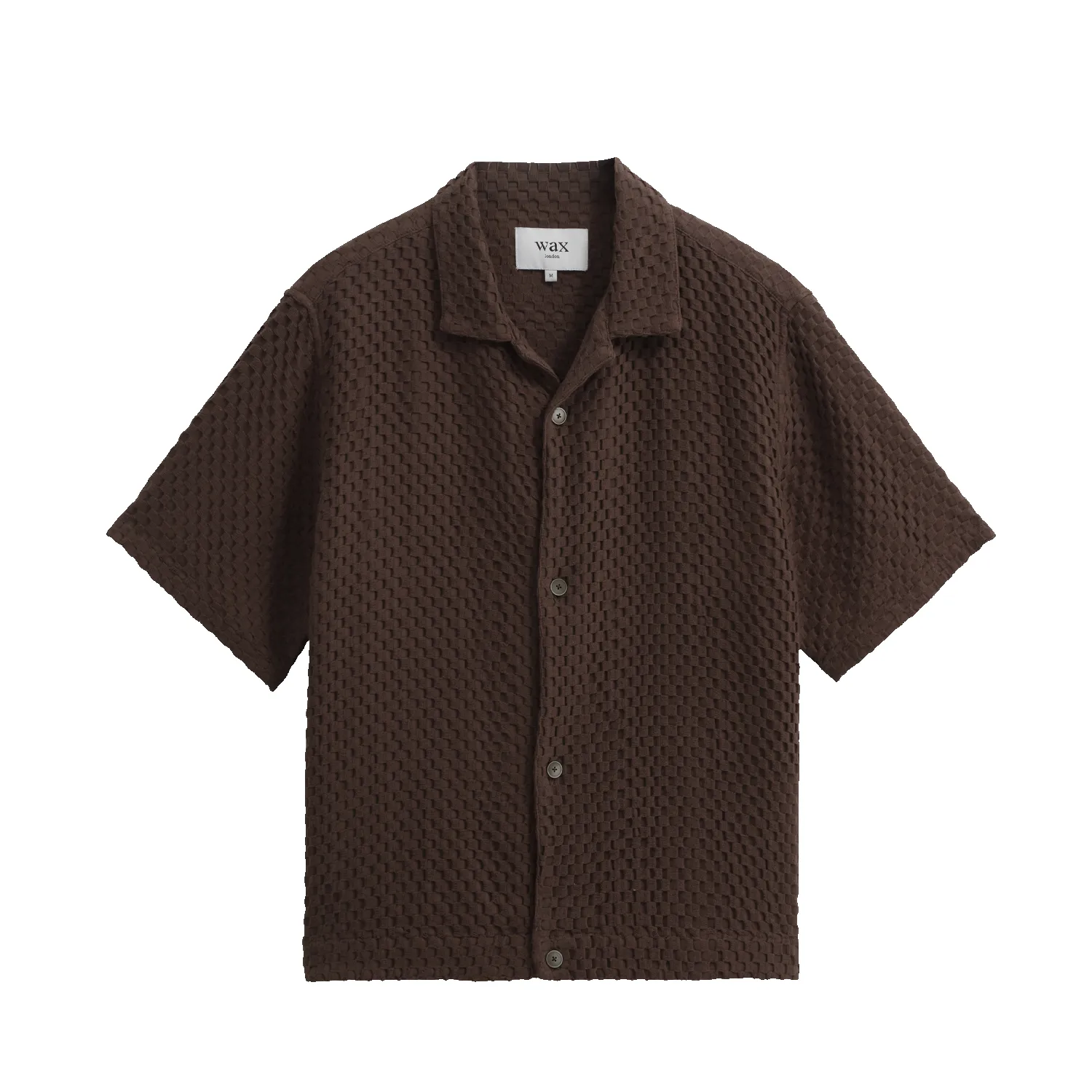 S/S Lido Shirt - Brown Box Dobby sold by Stomping Ground