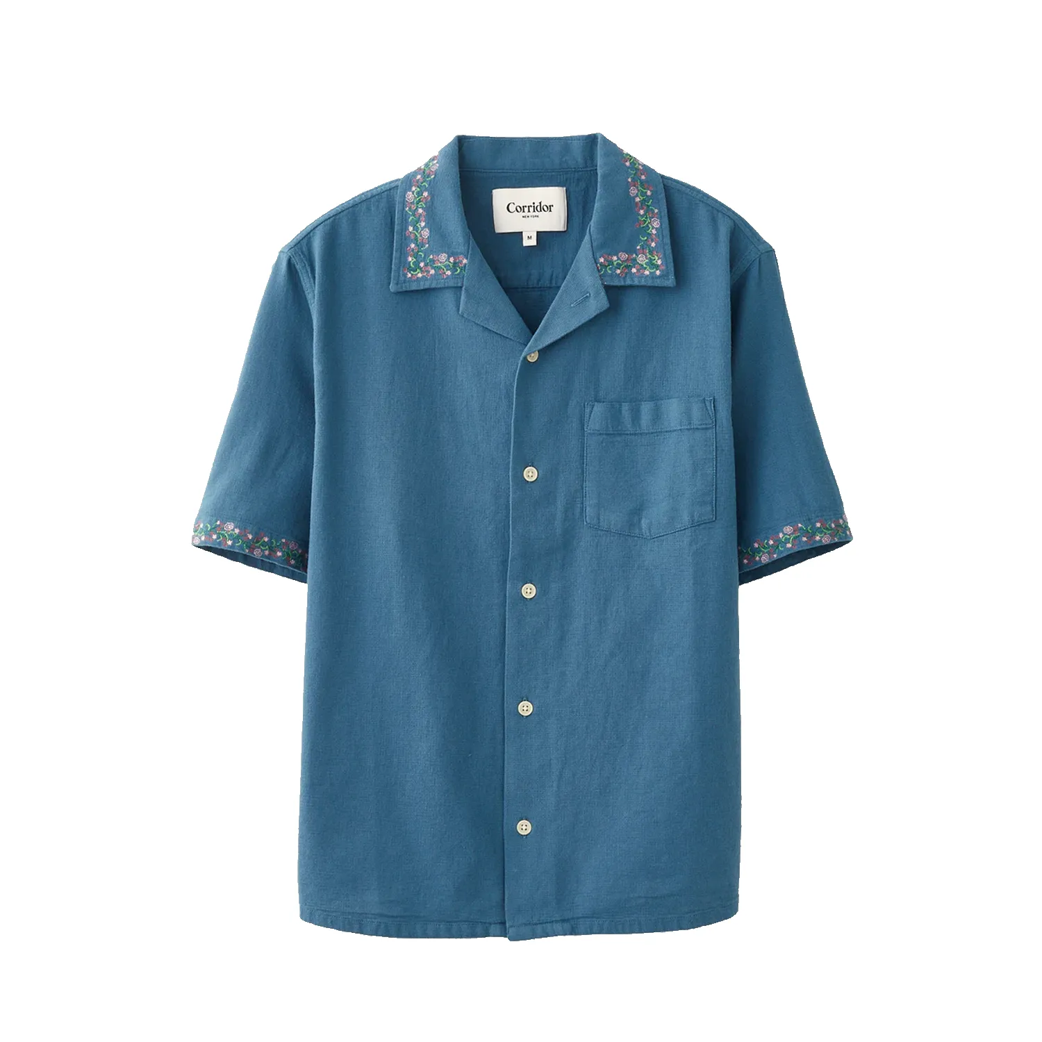S/S Spring Bouquet Shirt - Blue sold by Stomping Ground
