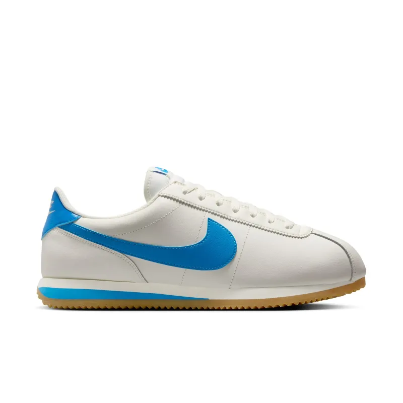 Nike Cortez -Sail/Lt Photo Blue-Gum Yellow sold by Stomping Ground