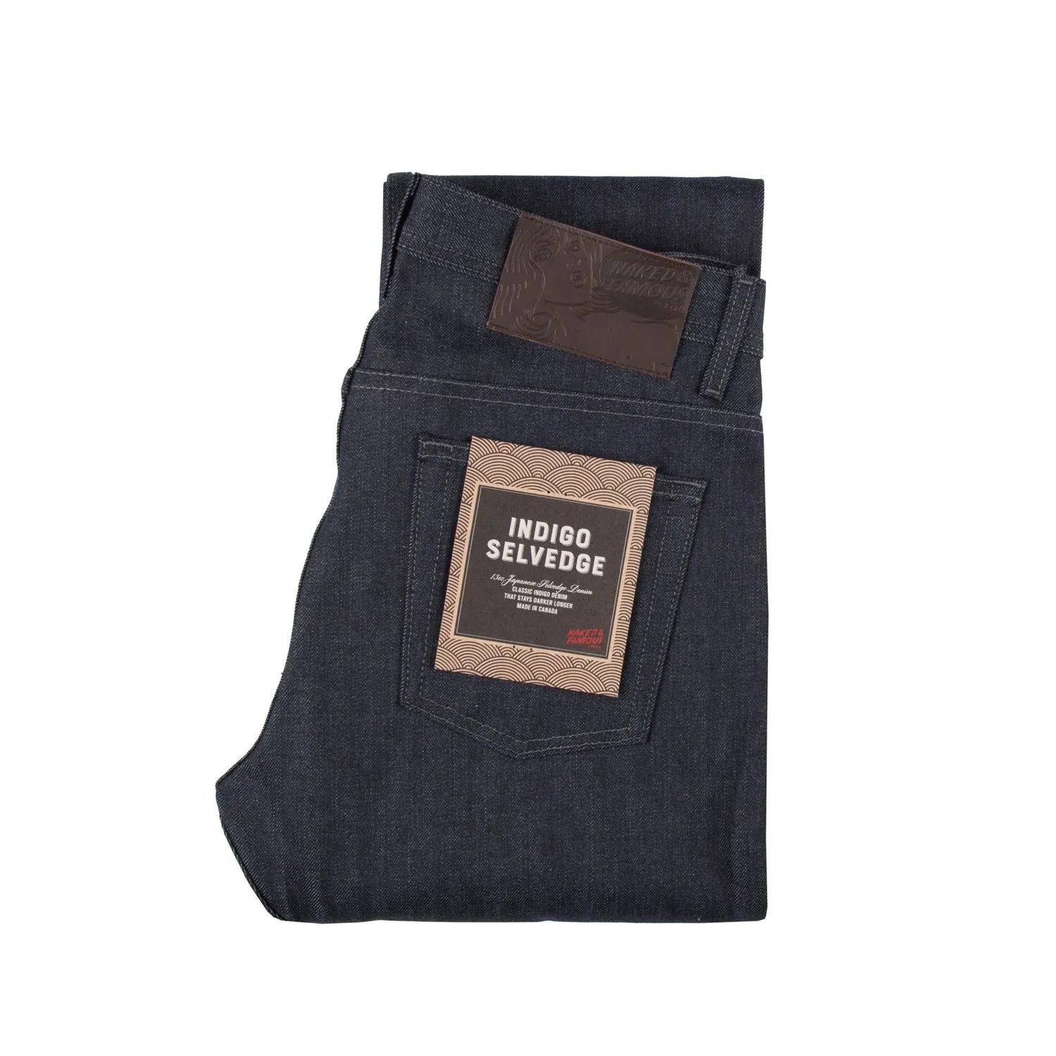 True Guy 13oz Indigo Selvedge Denim sold by Stomping Ground