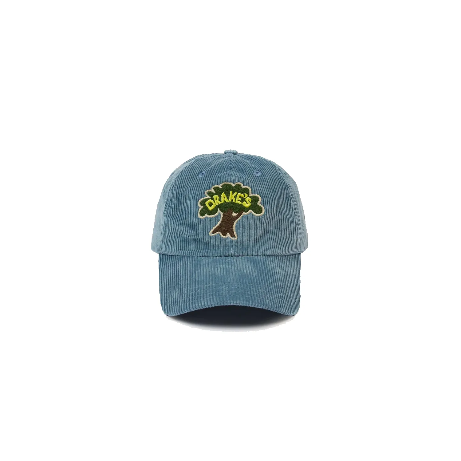 Tree Emblem Cotton Corduroy Baseball Cap - Cornflower Blue sold by Stomping Ground