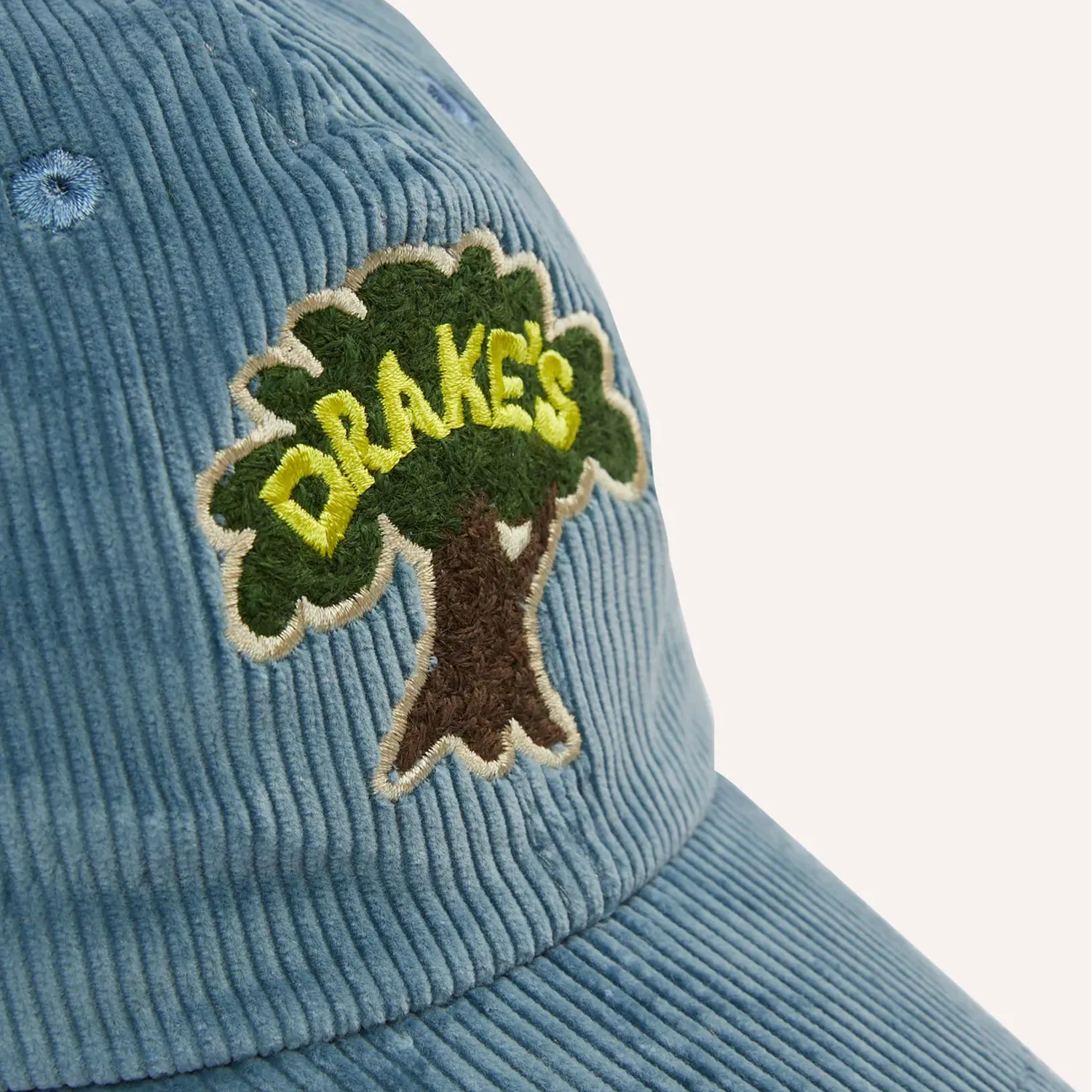 Tree Emblem Cotton Corduroy Baseball Cap - Cornflower Blue sold by Stomping Ground product image thumbnail 2