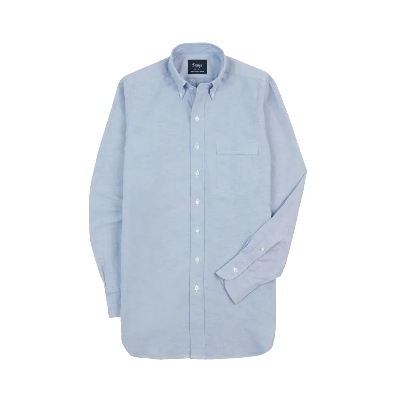 Button Down Oxford Shirt - Mid Blue sold by Stomping Ground