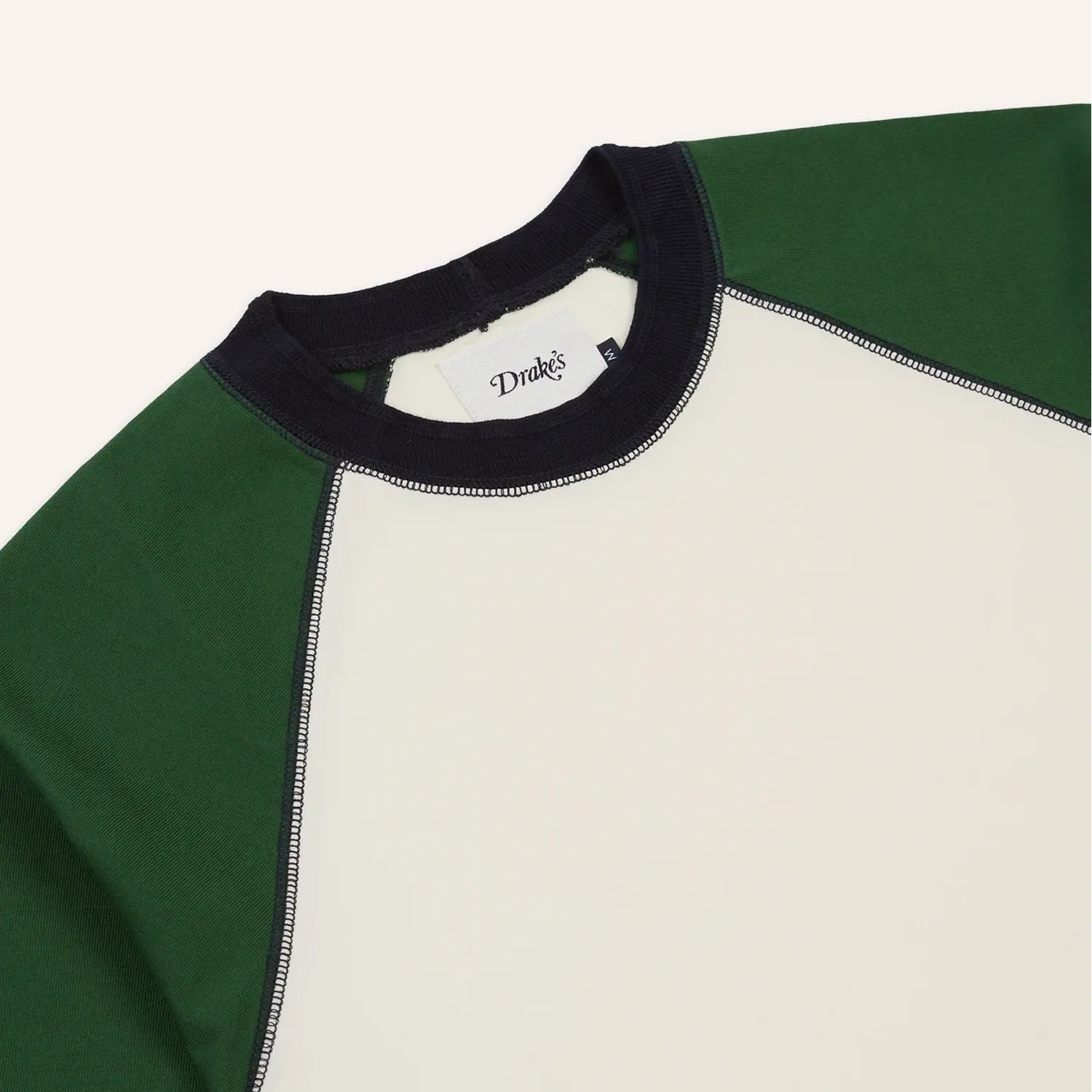 SS Raglan Hiking Tee-Ecru/ Green sold by Stomping Ground product image thumbnail 2