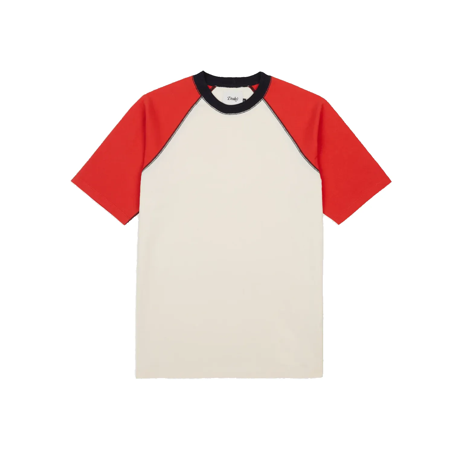 SS Raglan Hiking Tee- Ecru/Clay sold by Stomping Ground