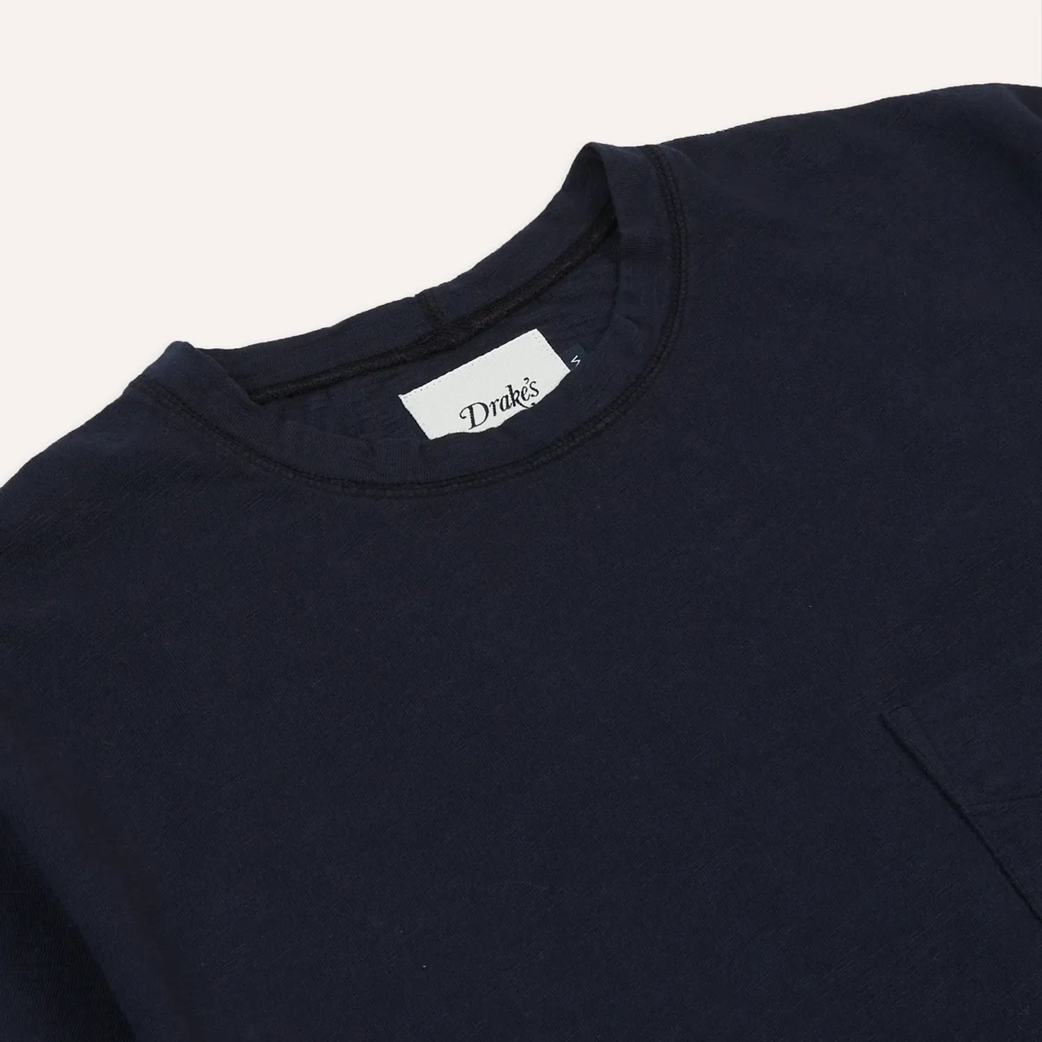 Lightweight SS Cotton Flame Pocket Tee-Navy sold by Stomping Ground product image thumbnail 2