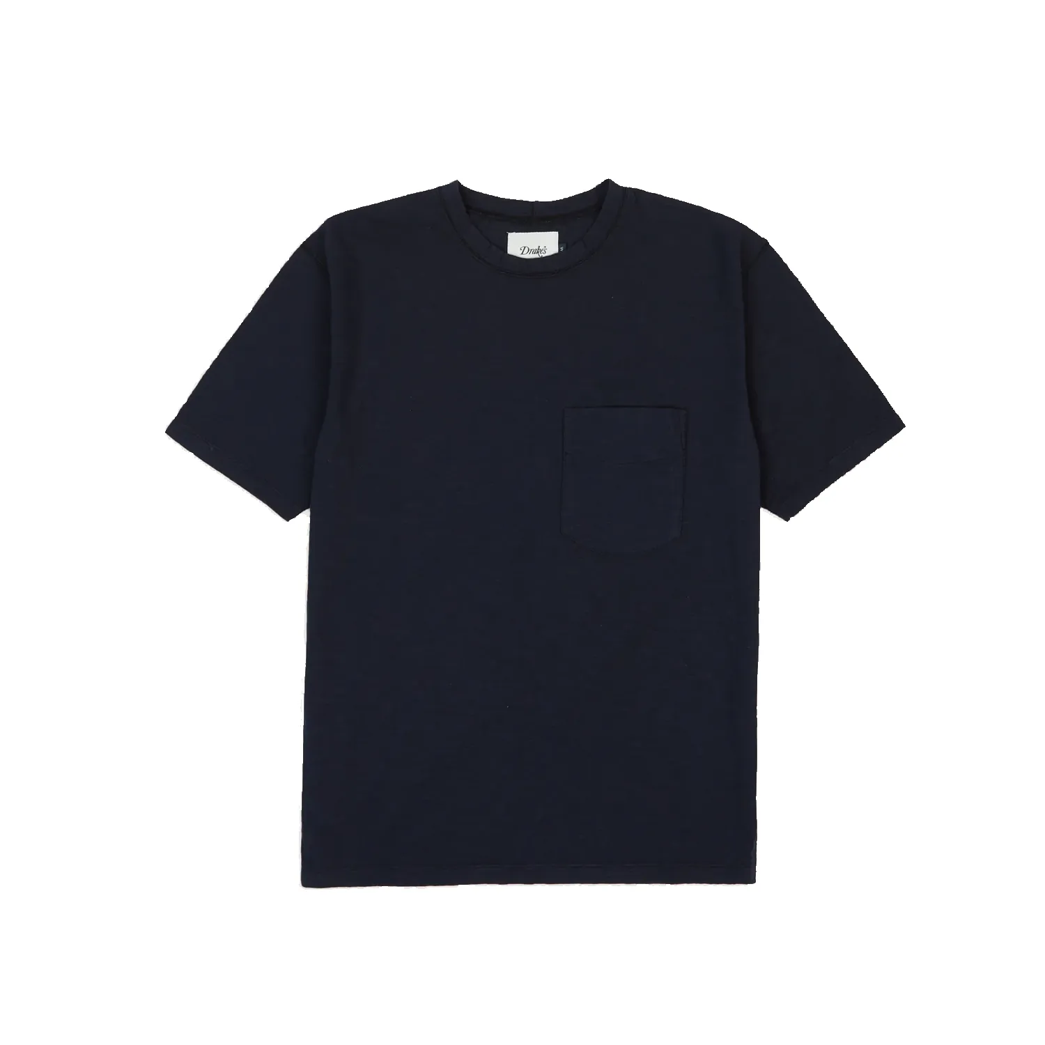 Lightweight SS Cotton Flame Pocket Tee-Navy sold by Stomping Ground