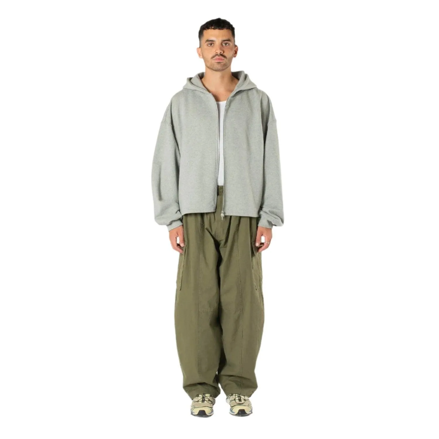Boxy Zip Up Hoodie - Grey sold by Stomping Ground product image thumbnail 3