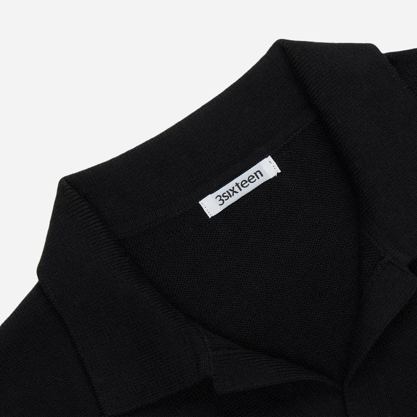 Knit Polo Pima Cotton - BLACK sold by Stomping Ground product image thumbnail 3