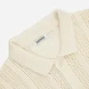 Short Sleeve Knit Shirt - Ecru Mesh Stripe sold by Stomping Ground