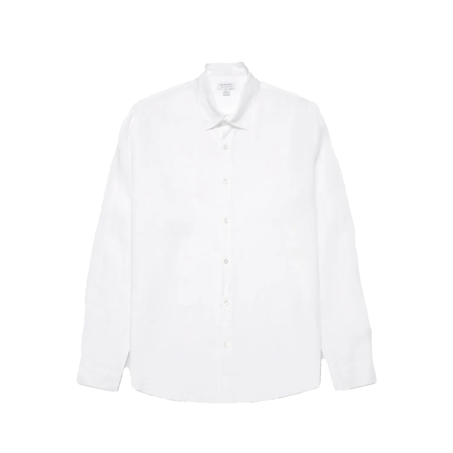 L/S Linen Shirt - White sold by Stomping Ground