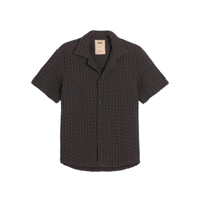 Cuba Waffle Shirt - Nearly Black sold by Stomping Ground