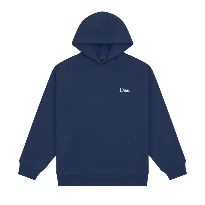 Classic Small Logo Hoodie - Navy made by Dime