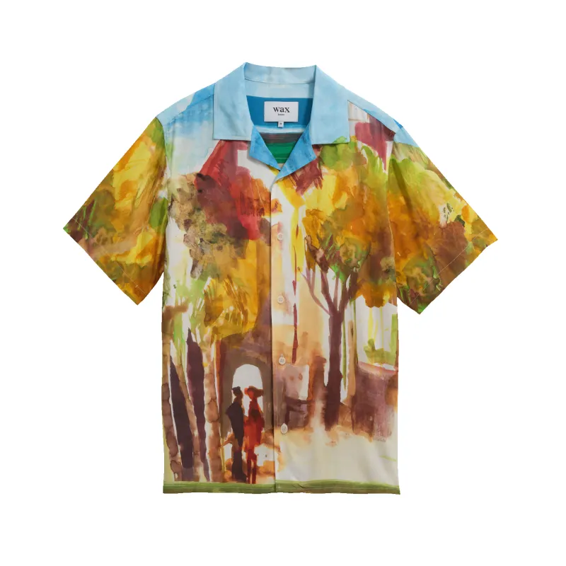 S/S Didcot Shirt - Watercolour Abstract Painting sold by Stomping Ground