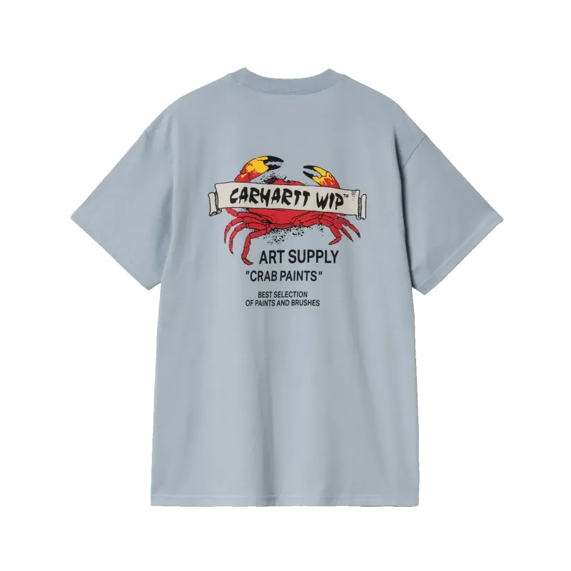S/S Crab Paint T-Shirt - Frosted Blue sold by Stomping Ground