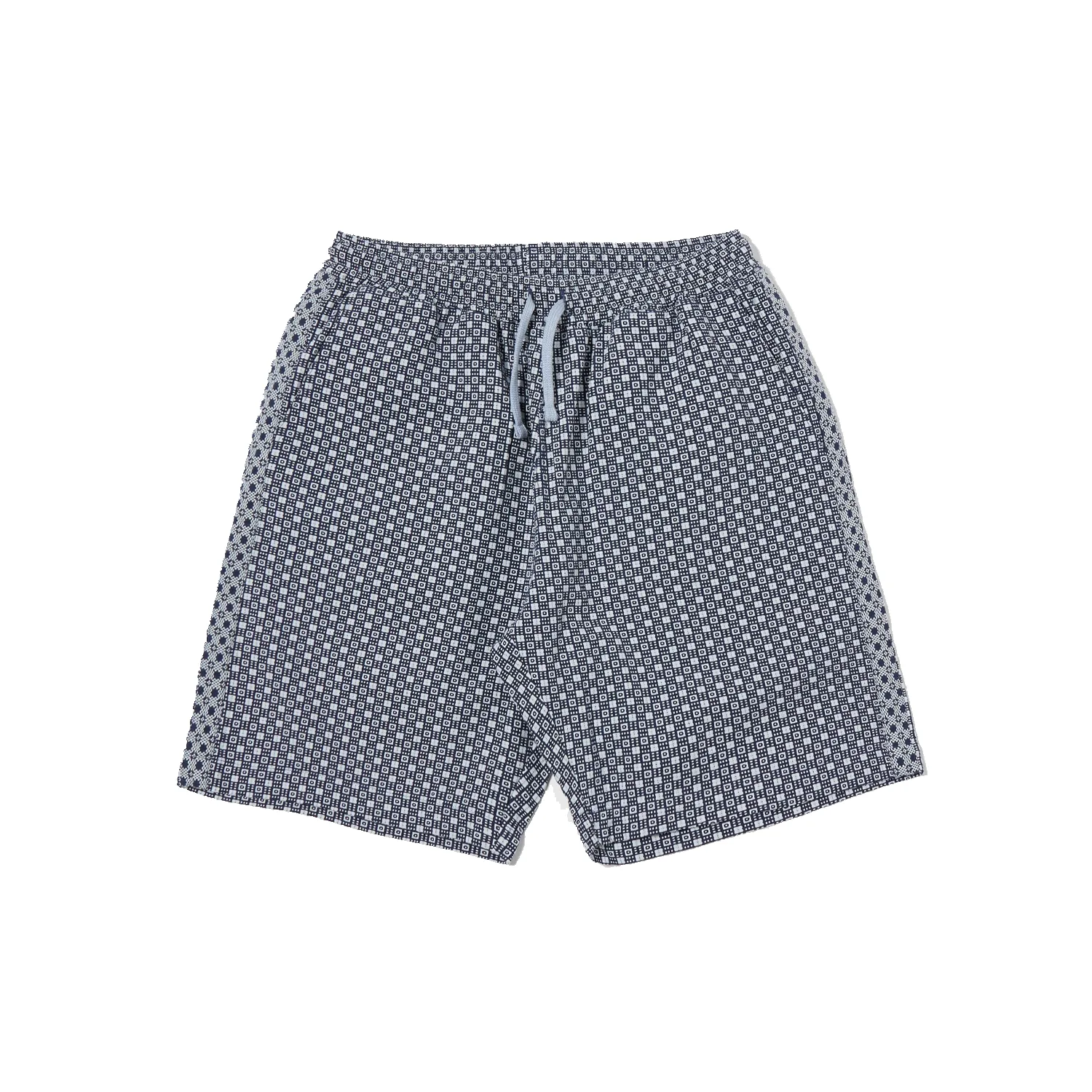 Simple Short - Navy Tile 3 Cotton sold by Stomping Ground