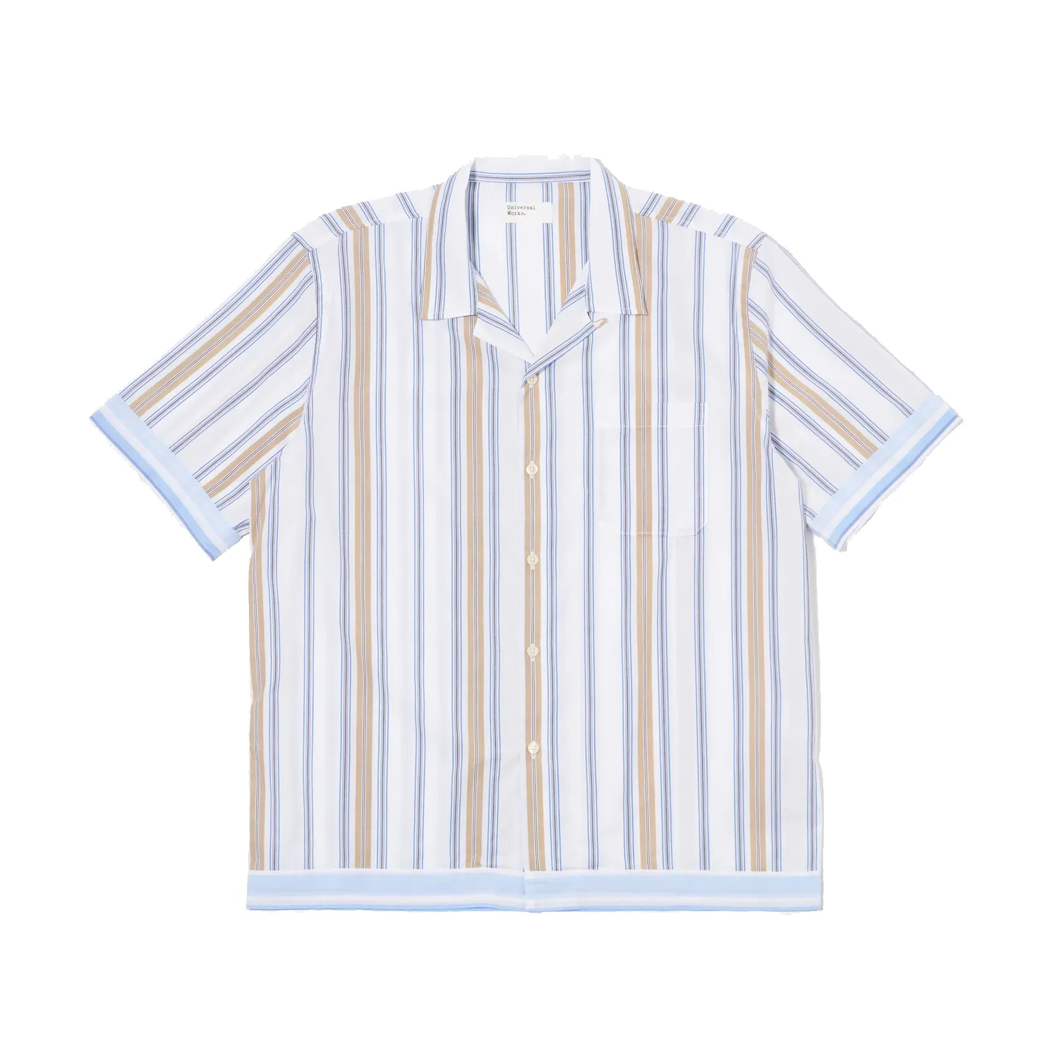 Dean Road Shirt - Blue/Sand Pop Stripe Three sold by Stomping Ground
