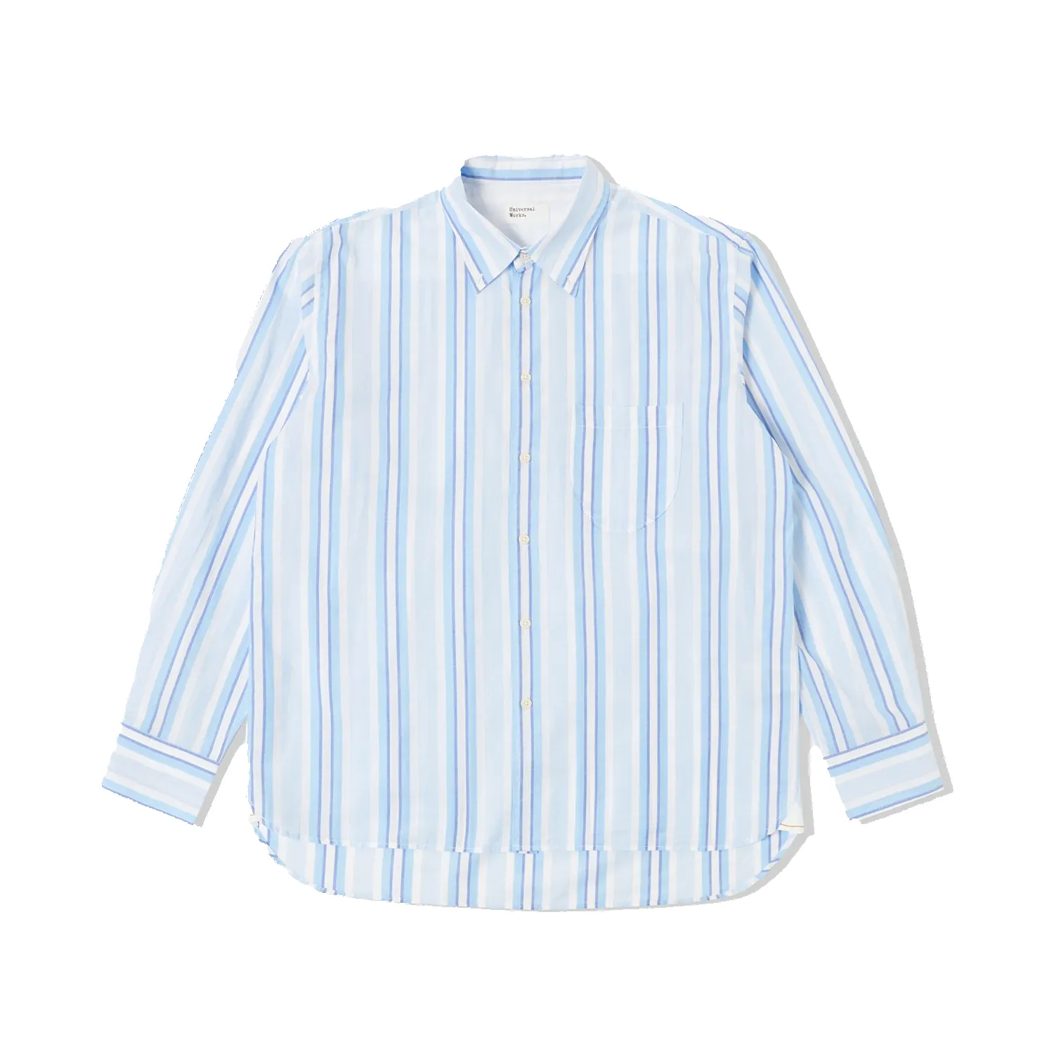 Lazy Day Shirt - White/Blue Pop Stripe Two sold by Stomping Ground