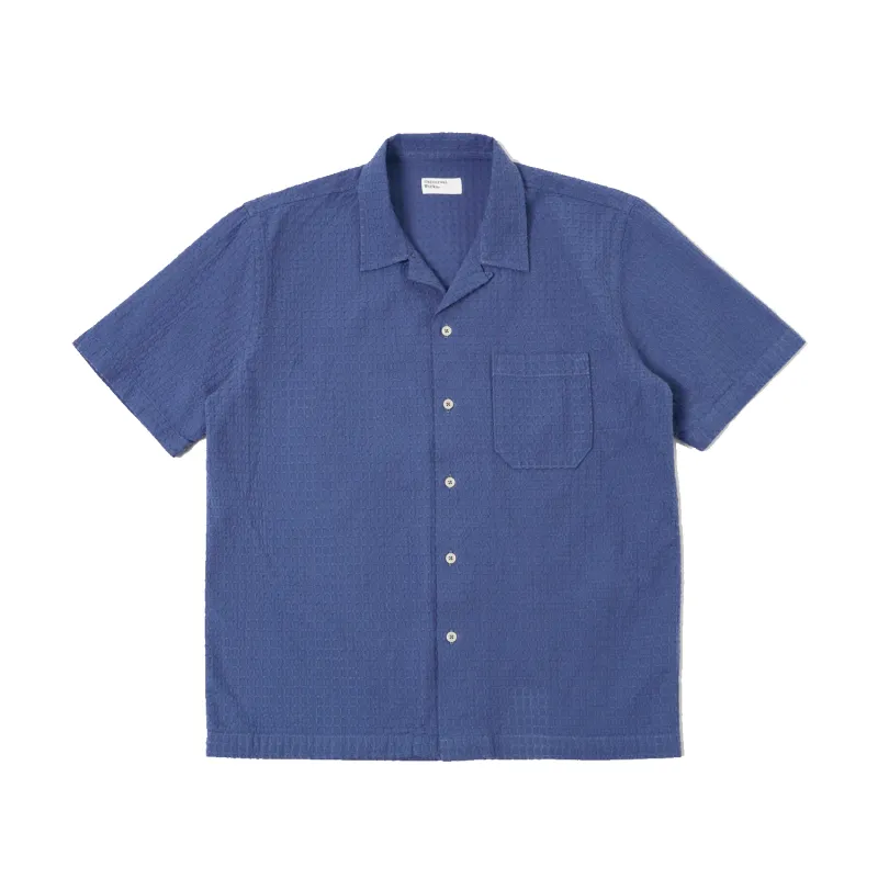 Road Shirt - Blue Delos Cotton sold by Stomping Ground