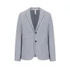 Cotton Linen Melange Blazer  - Light Blue sold by Stomping Ground