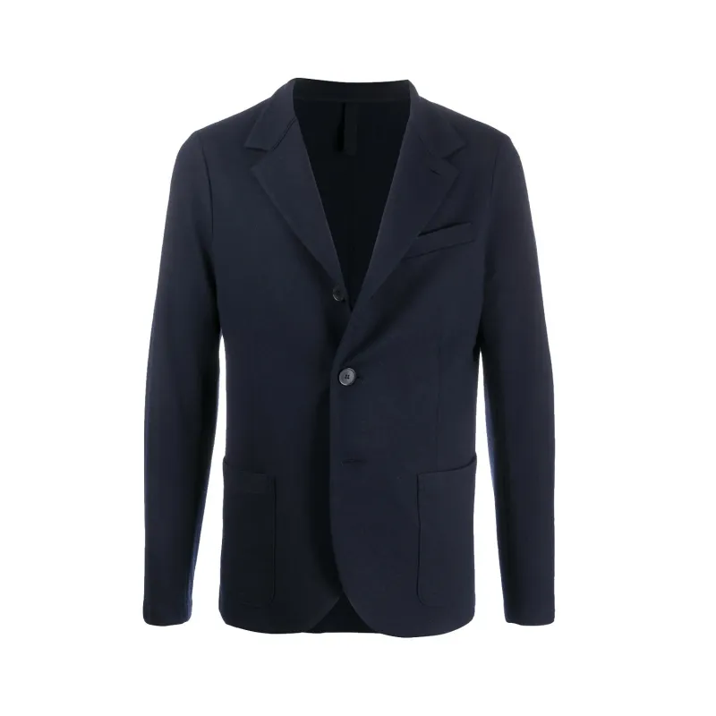 Stretch Piquet Blazer - Navy sold by Stomping Ground