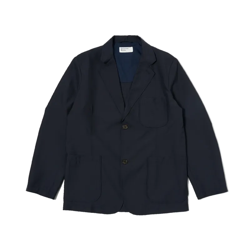 Two Button Jacket - Navy Tropical Suiting made by Universal Works