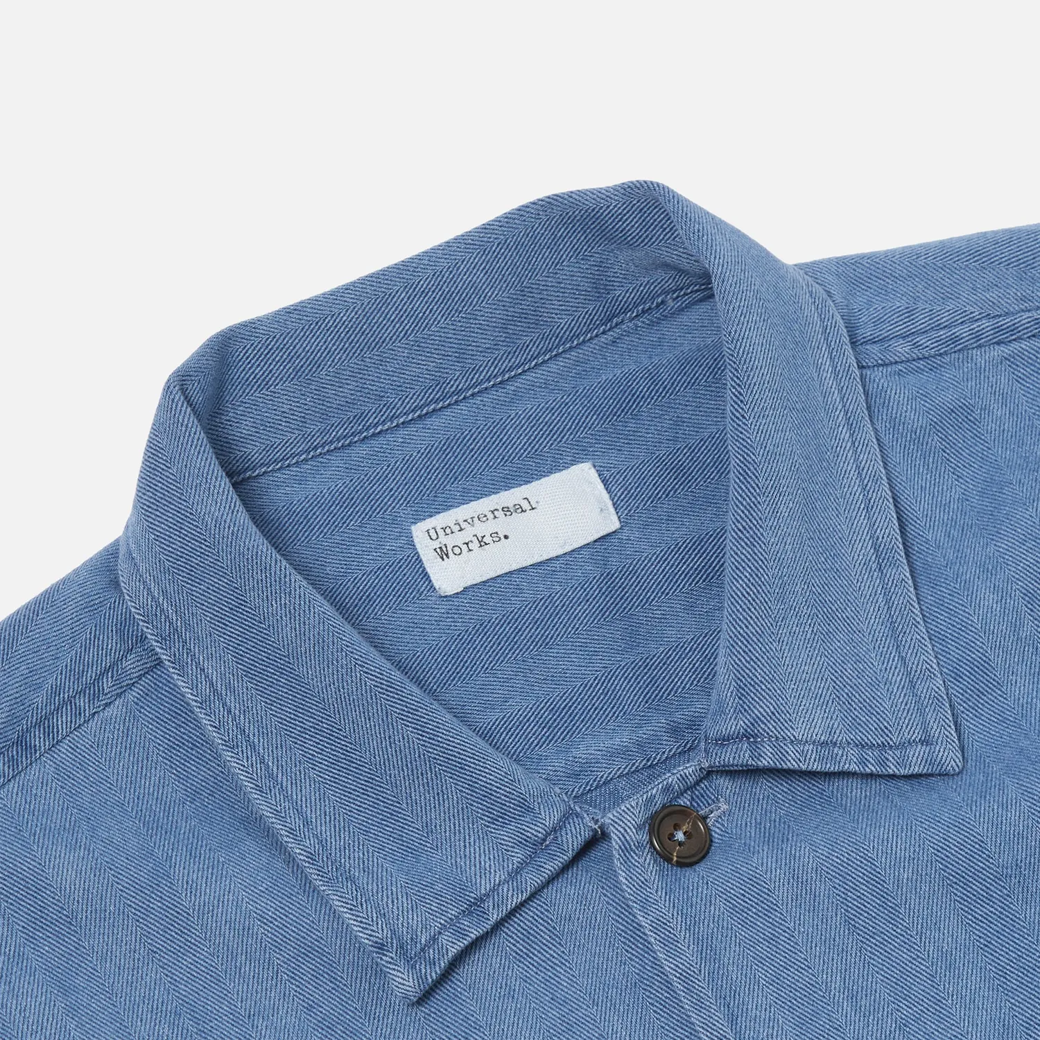 L/S Utility Shirt - Washed Indigo Herringbone sold by Stomping Ground product image thumbnail 2