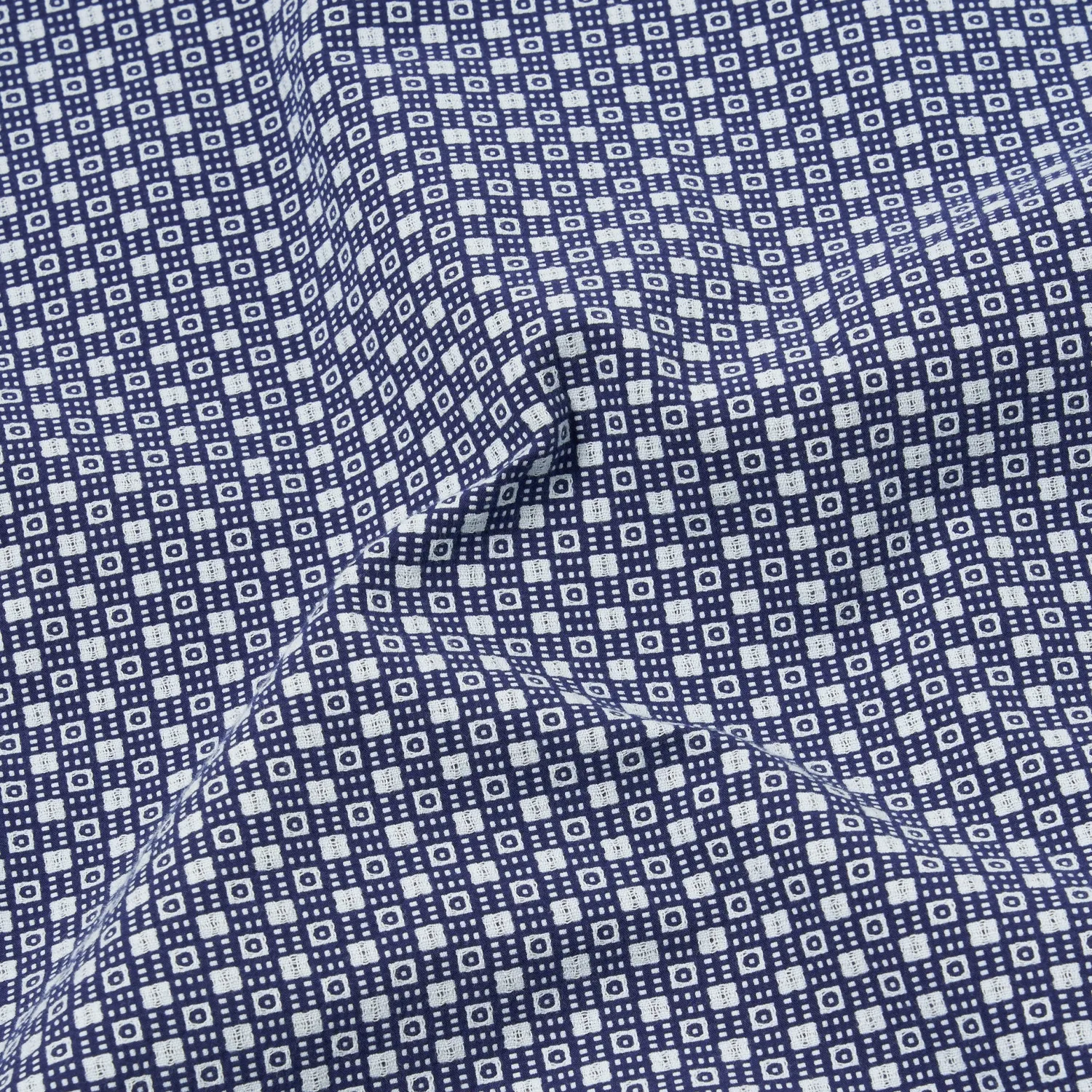 Dean Road Shirt - Navy Tile 3 Cotton sold by Stomping Ground product image thumbnail 3