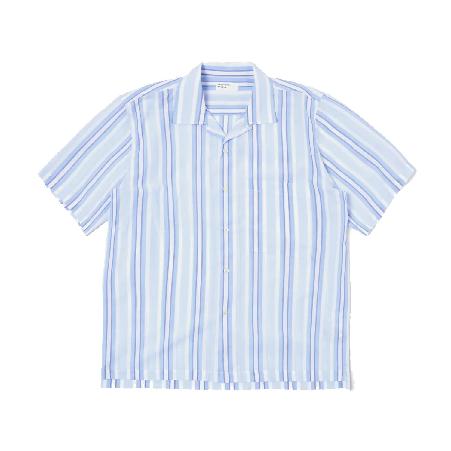 Camp Shirt - White/Blue Pop Stripe Two sold by Stomping Ground