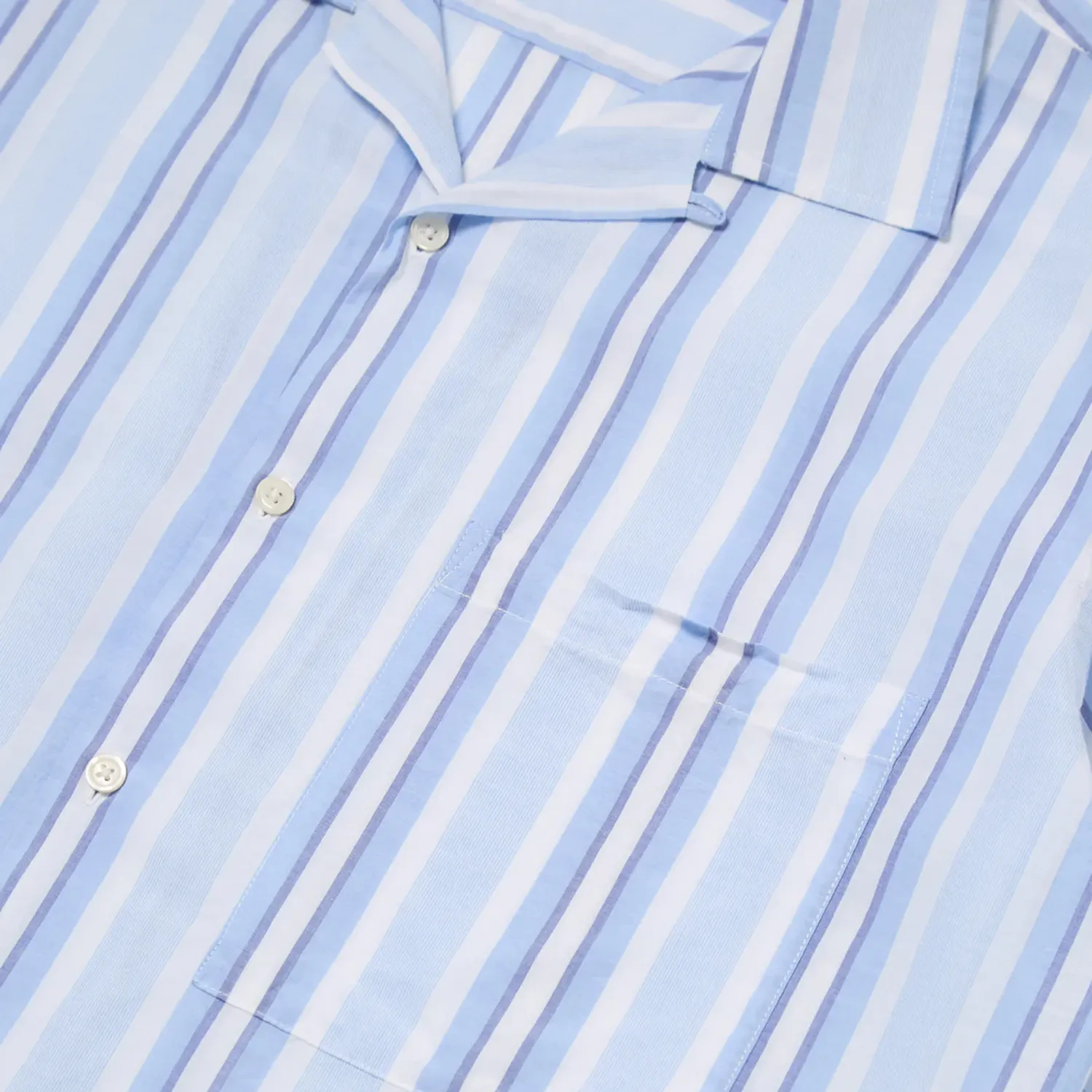 Camp Shirt - White/Blue Pop Stripe Two sold by Stomping Ground product image thumbnail 2