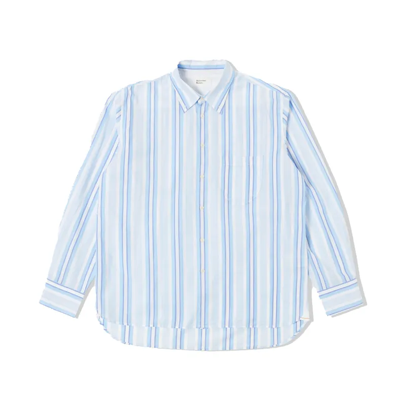 Lazy Day Shirt - White/Blue Pop Stripe Two sold by Stomping Ground