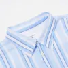Lazy Day Shirt - White/Blue Pop Stripe Two sold by Stomping Ground