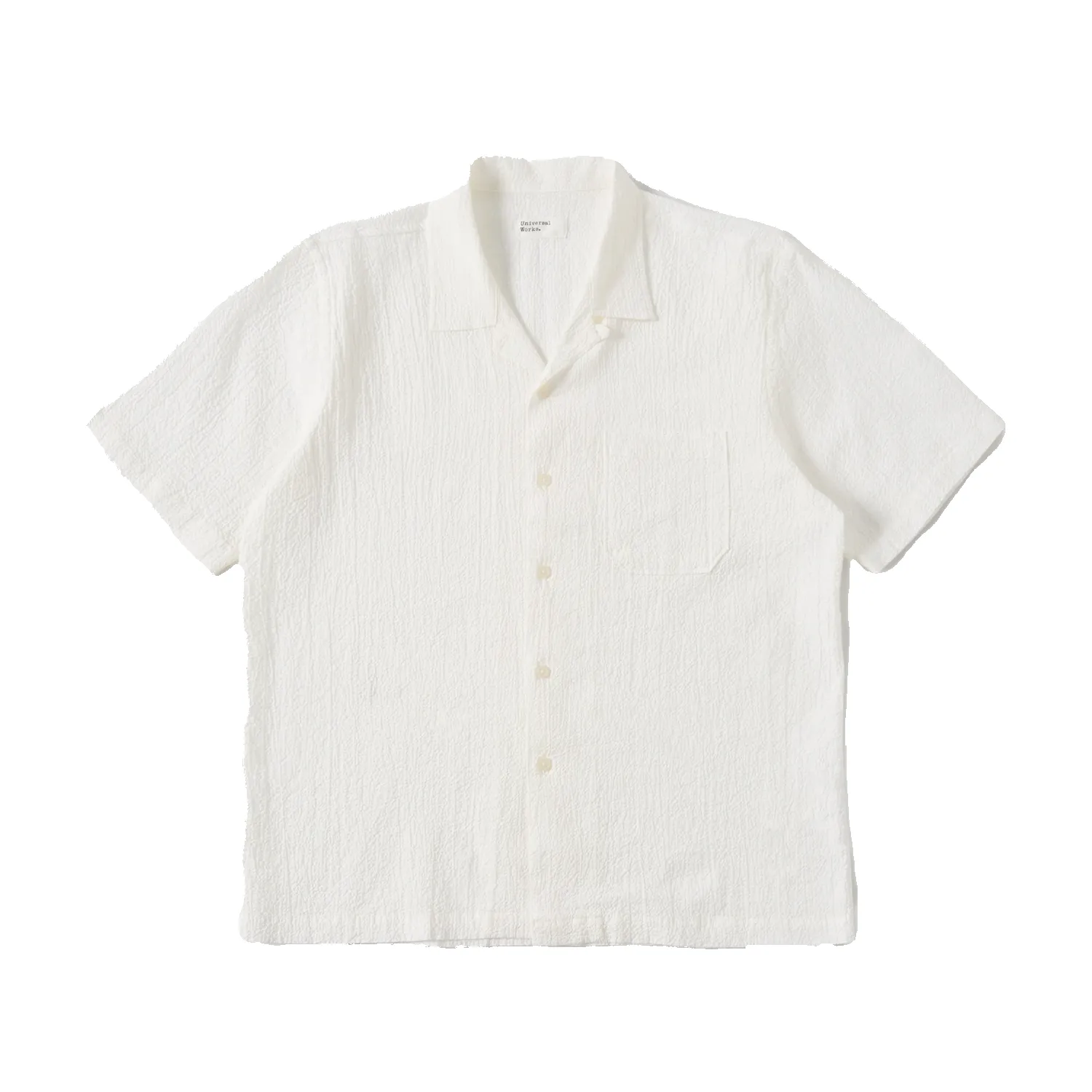 Road Shirt - White Seersucker sold by Stomping Ground