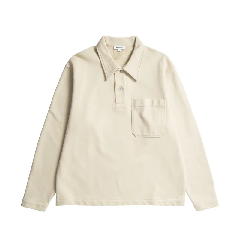 Fraser Relaxed Loopback Polo - Oatmeal sold by Stomping Ground
